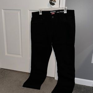 Denizen 216 Skinny Fit Black Jeans 36x30